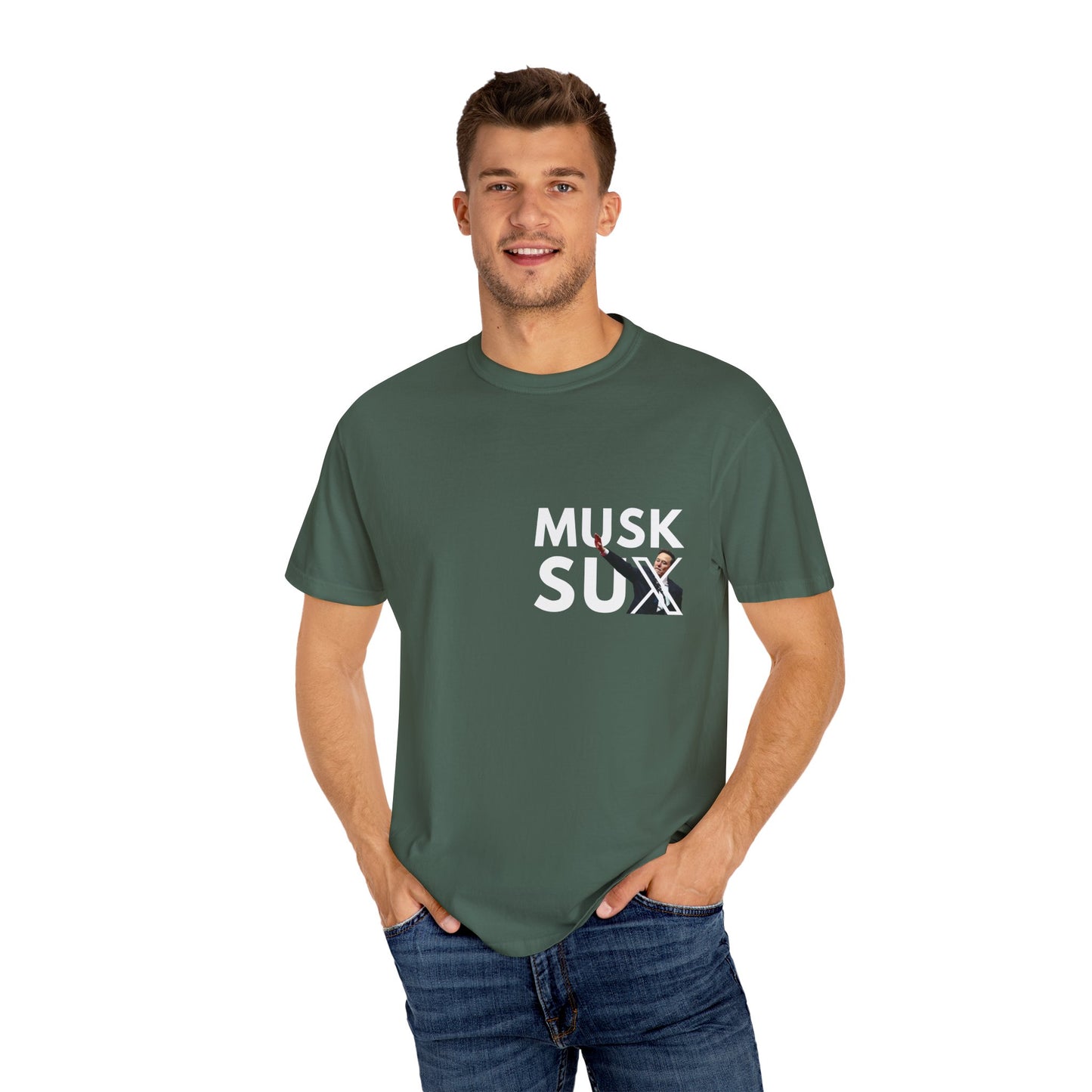 Musk Sux MECA back Tee – For When Silence Isn’t an Option