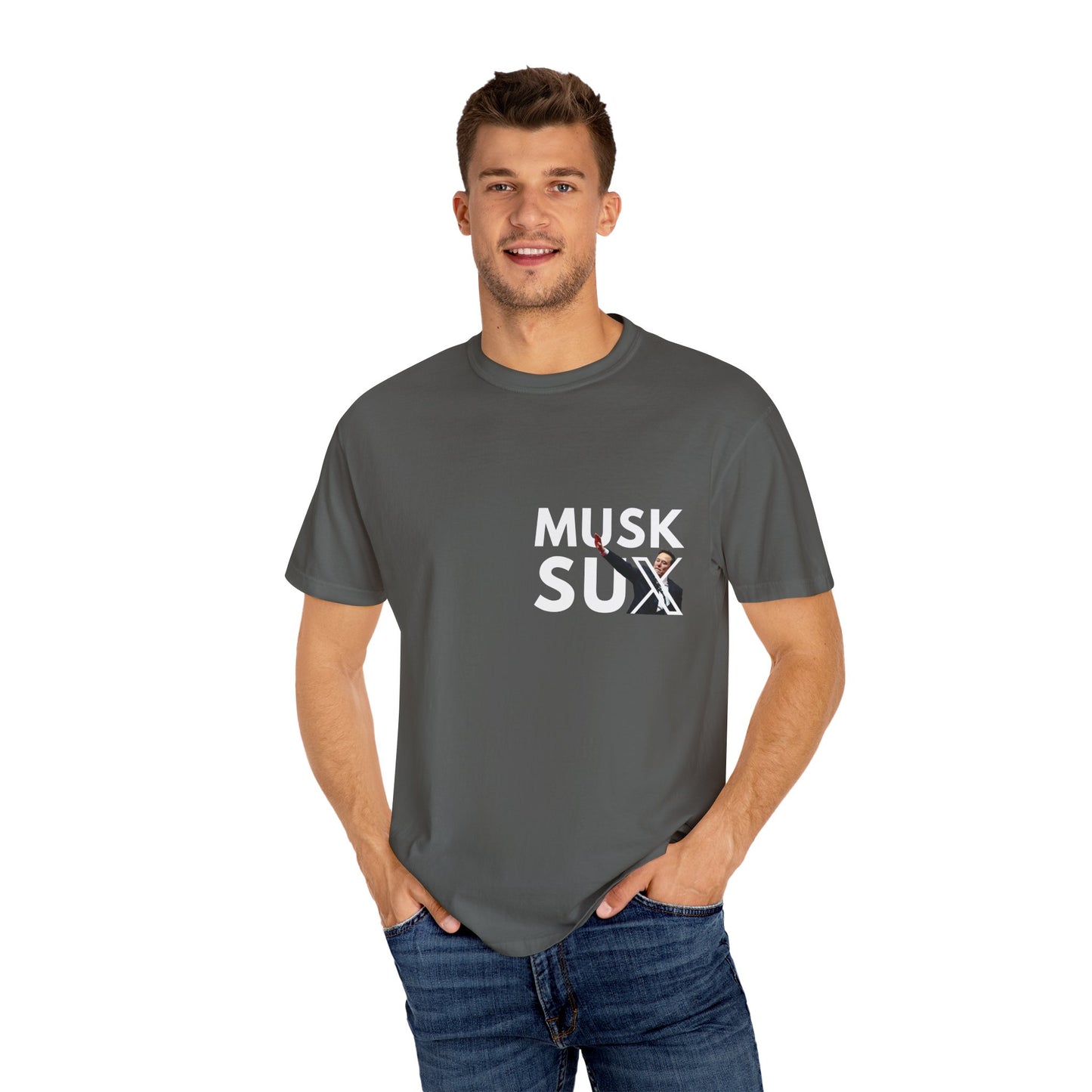 Musk Sux MECA back Tee – For When Silence Isn’t an Option