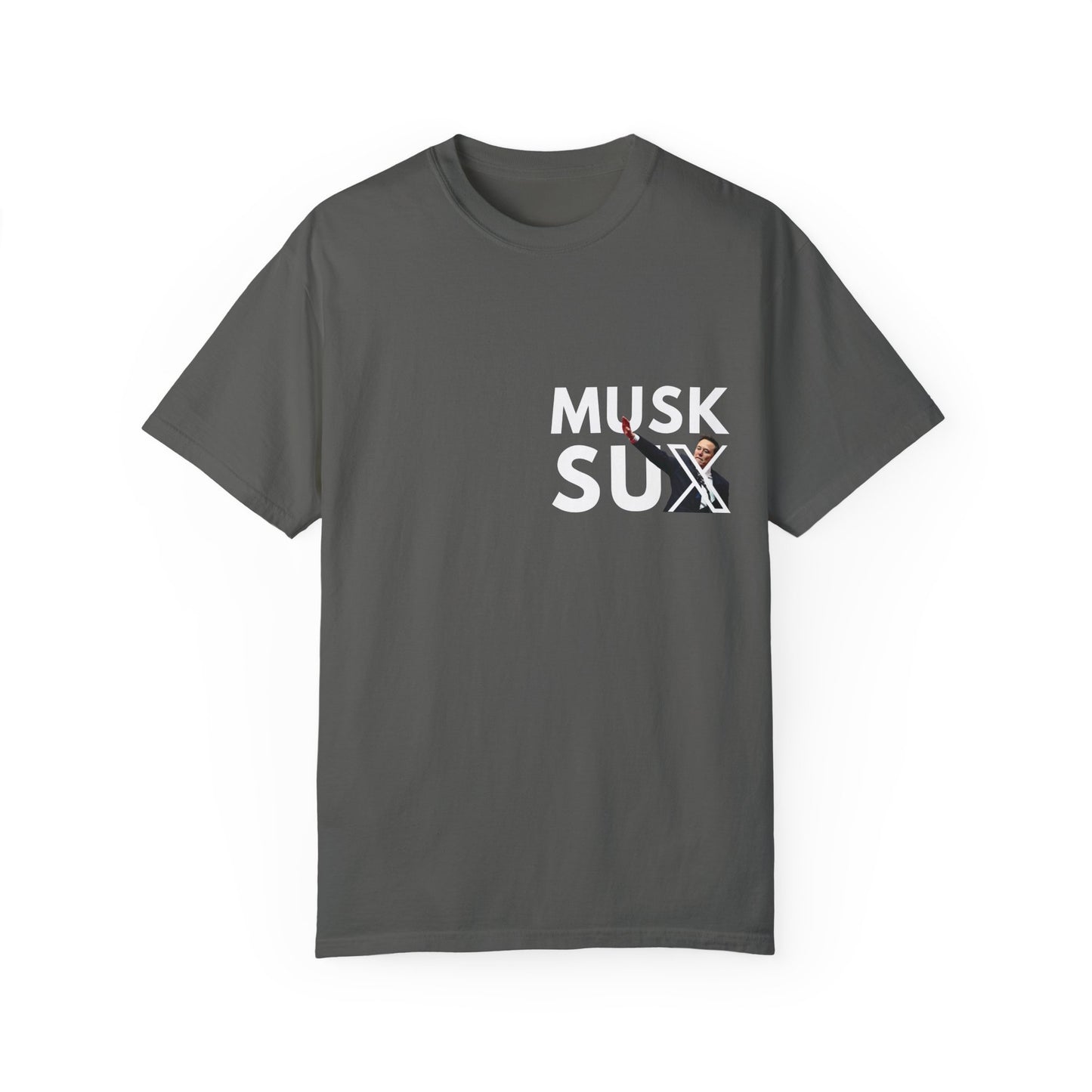 Musk Sux MECA back Tee – For When Silence Isn’t an Option