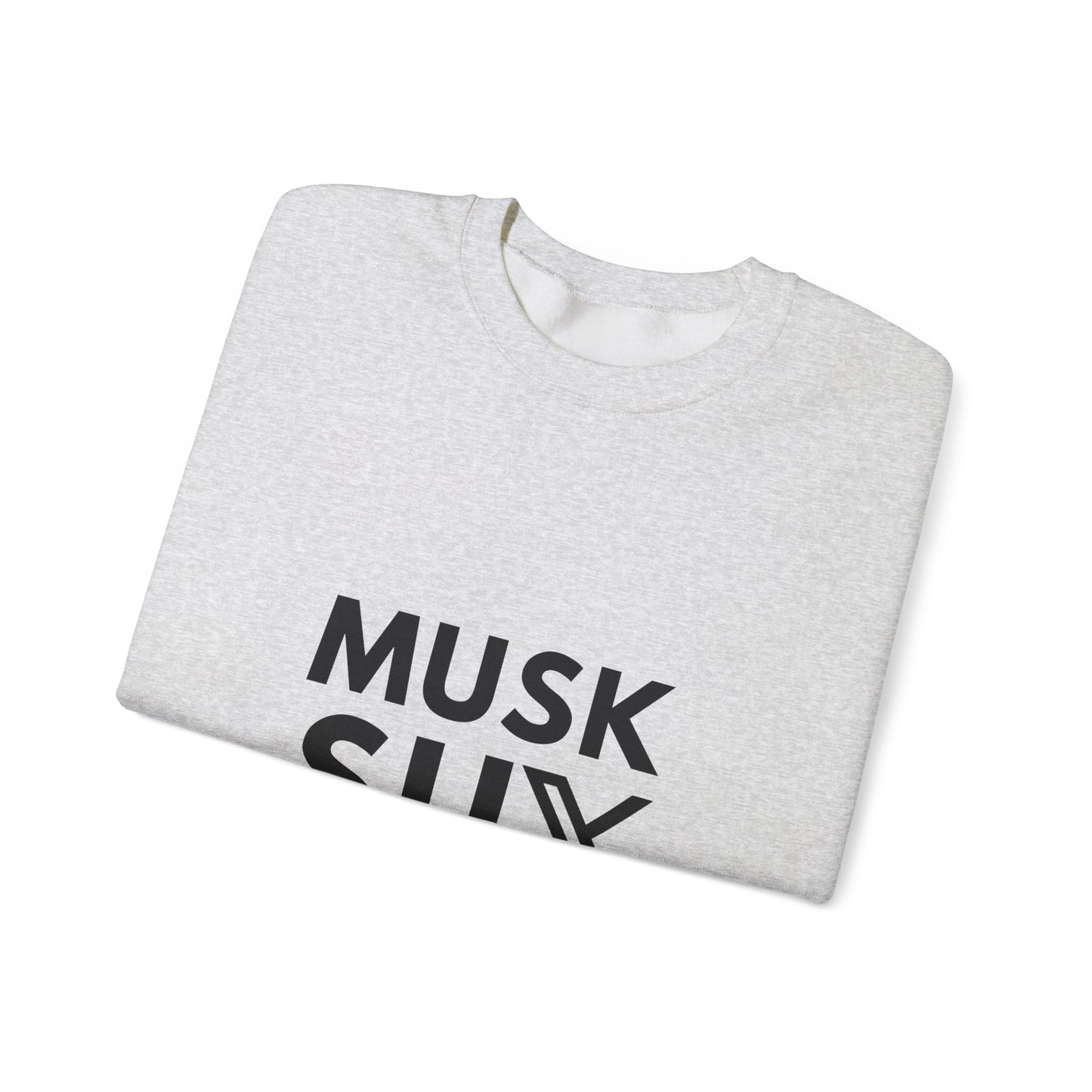 Musk SUX Unisex Crewneck Sweatshirt | Casual Comfort with Bold Statement | Ideal for Everyday Wear, Gifts & Chill Vibes
