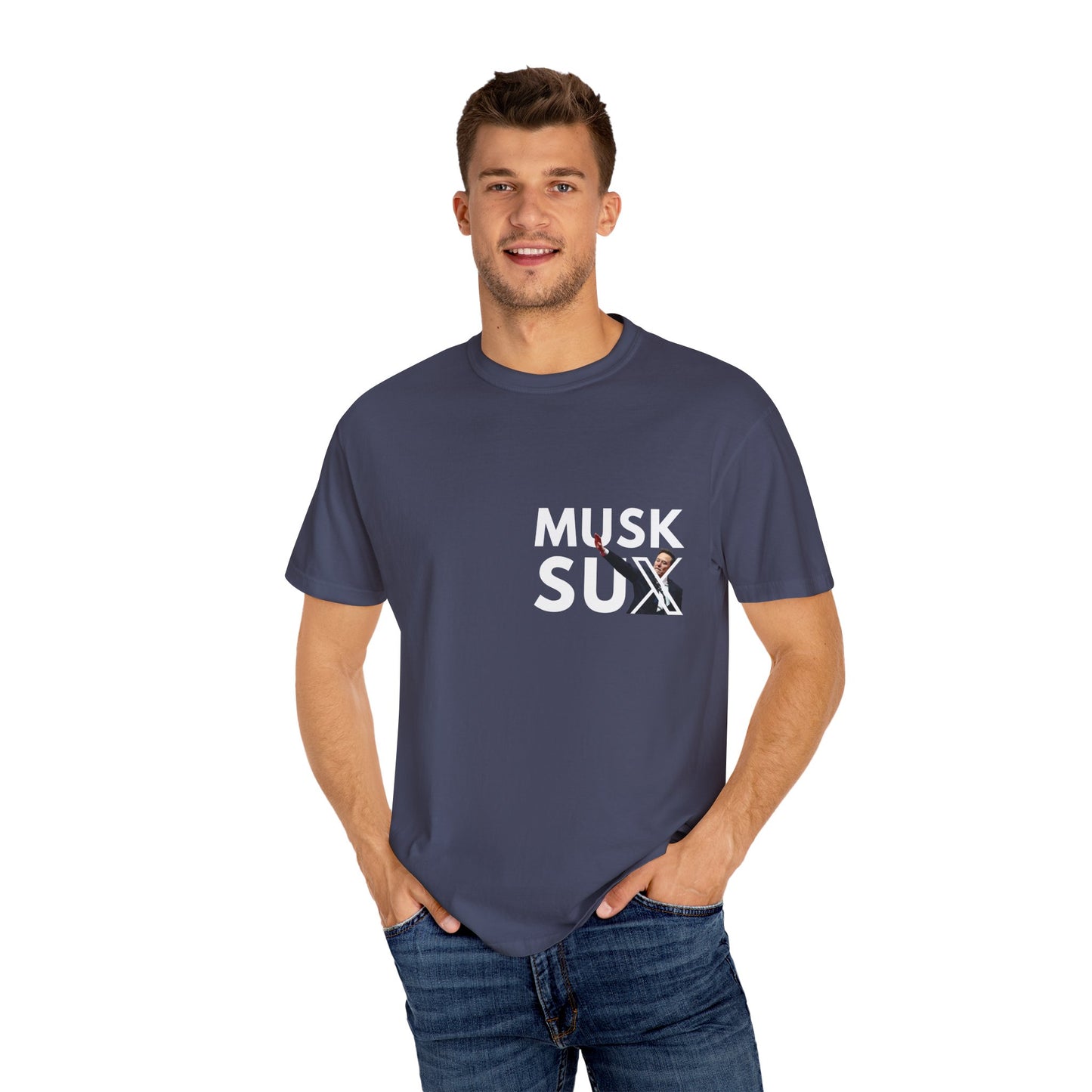 Musk Sux MECA back Tee – For When Silence Isn’t an Option