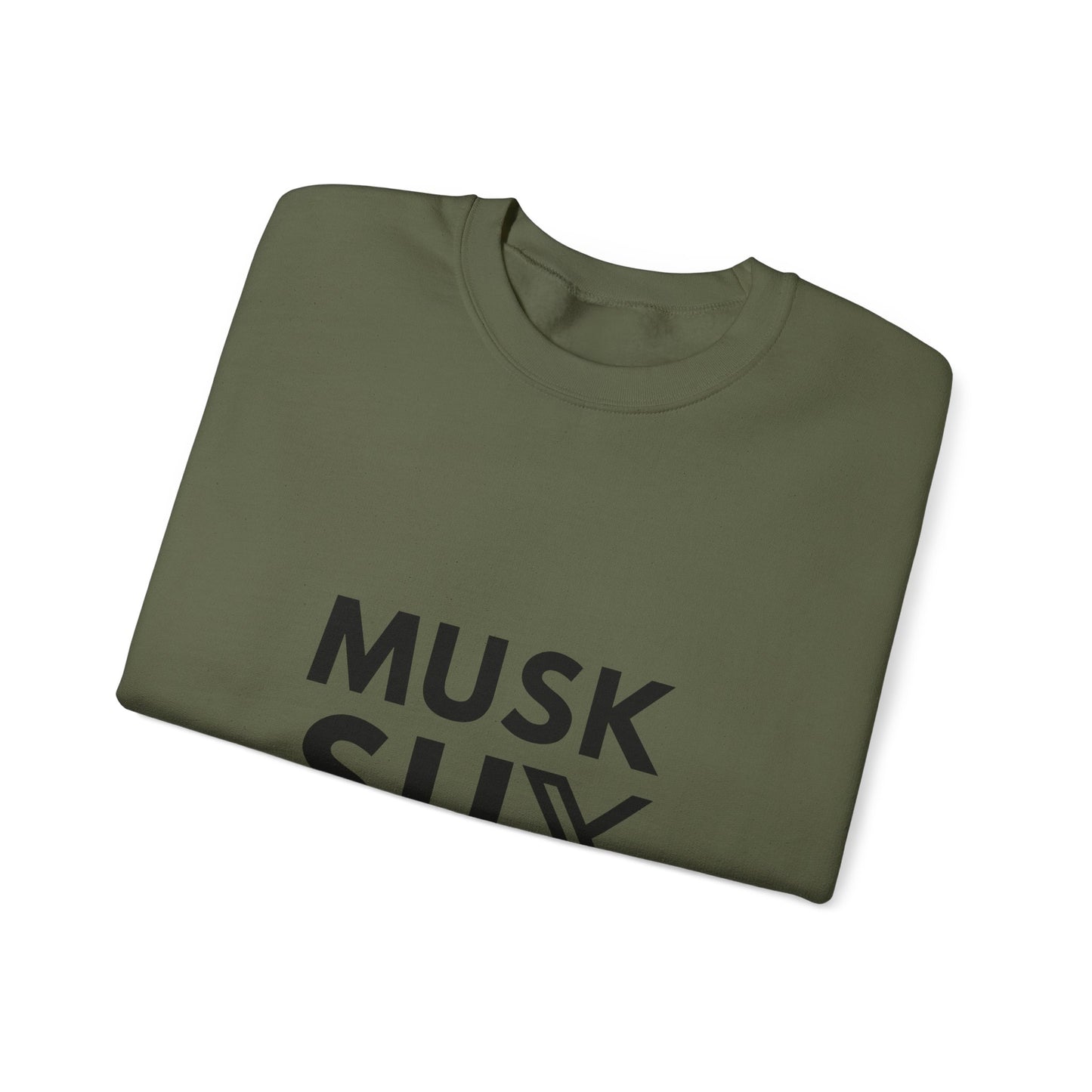 Musk SUX Unisex Crewneck Sweatshirt | Casual Comfort with Bold Statement | Ideal for Everyday Wear, Gifts & Chill Vibes