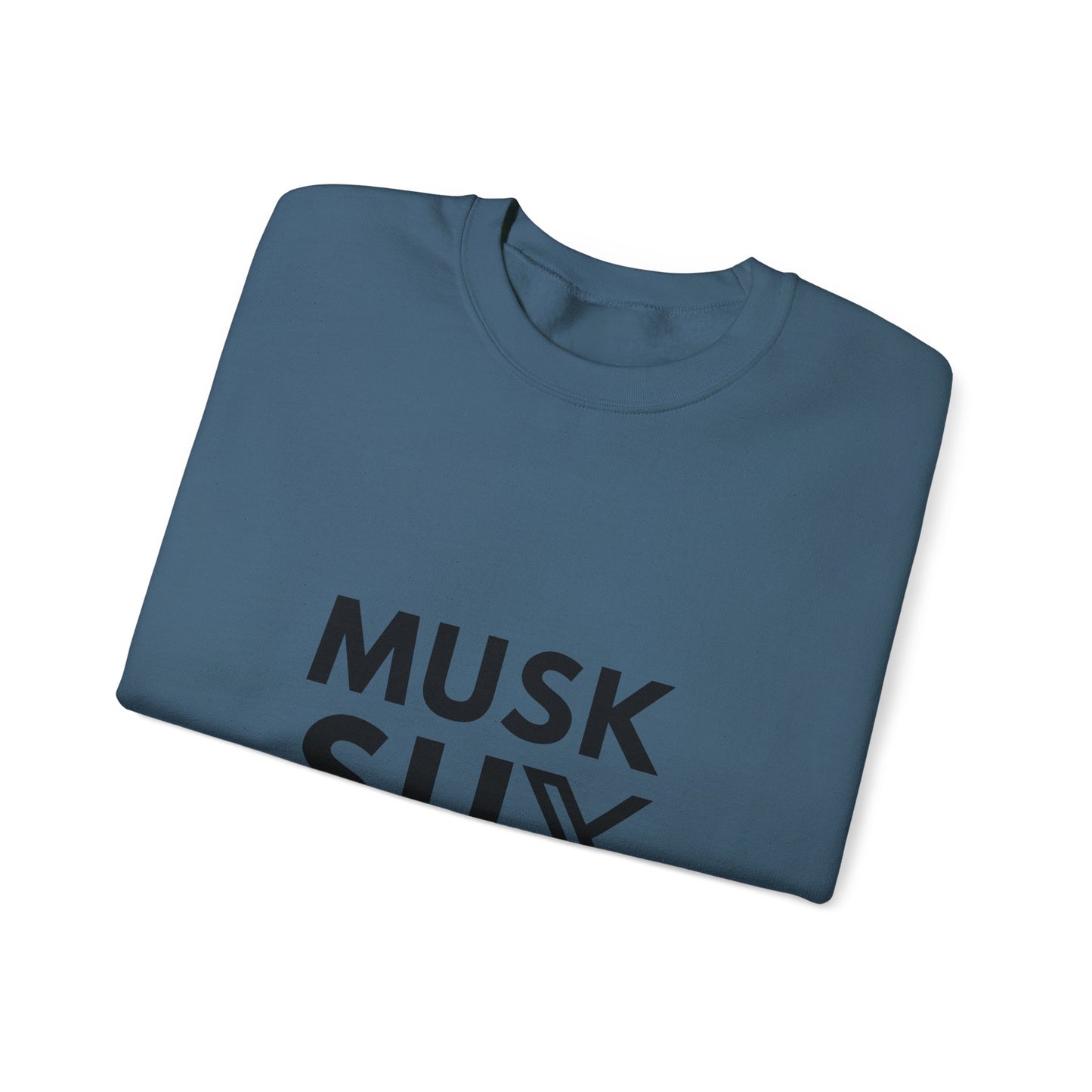 Musk SUX Unisex Crewneck Sweatshirt | Casual Comfort with Bold Statement | Ideal for Everyday Wear, Gifts & Chill Vibes