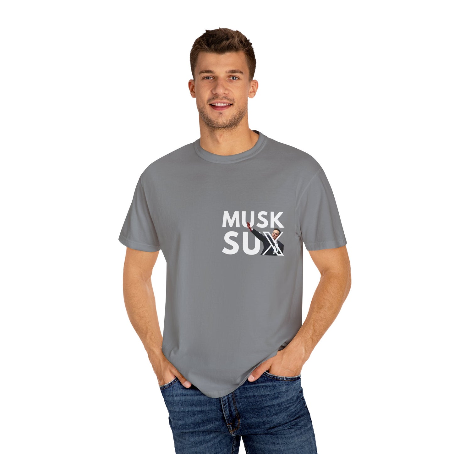 Musk Sux MECA back Tee – For When Silence Isn’t an Option