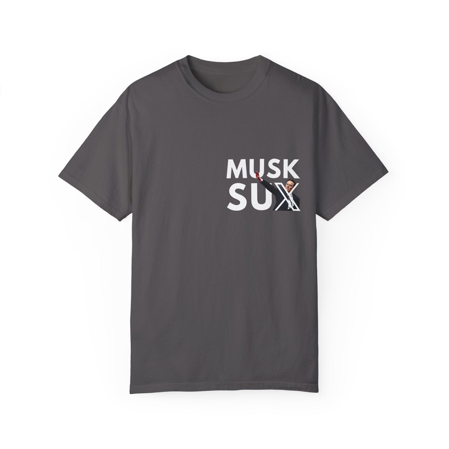 Musk Sux MECA back Tee – For When Silence Isn’t an Option