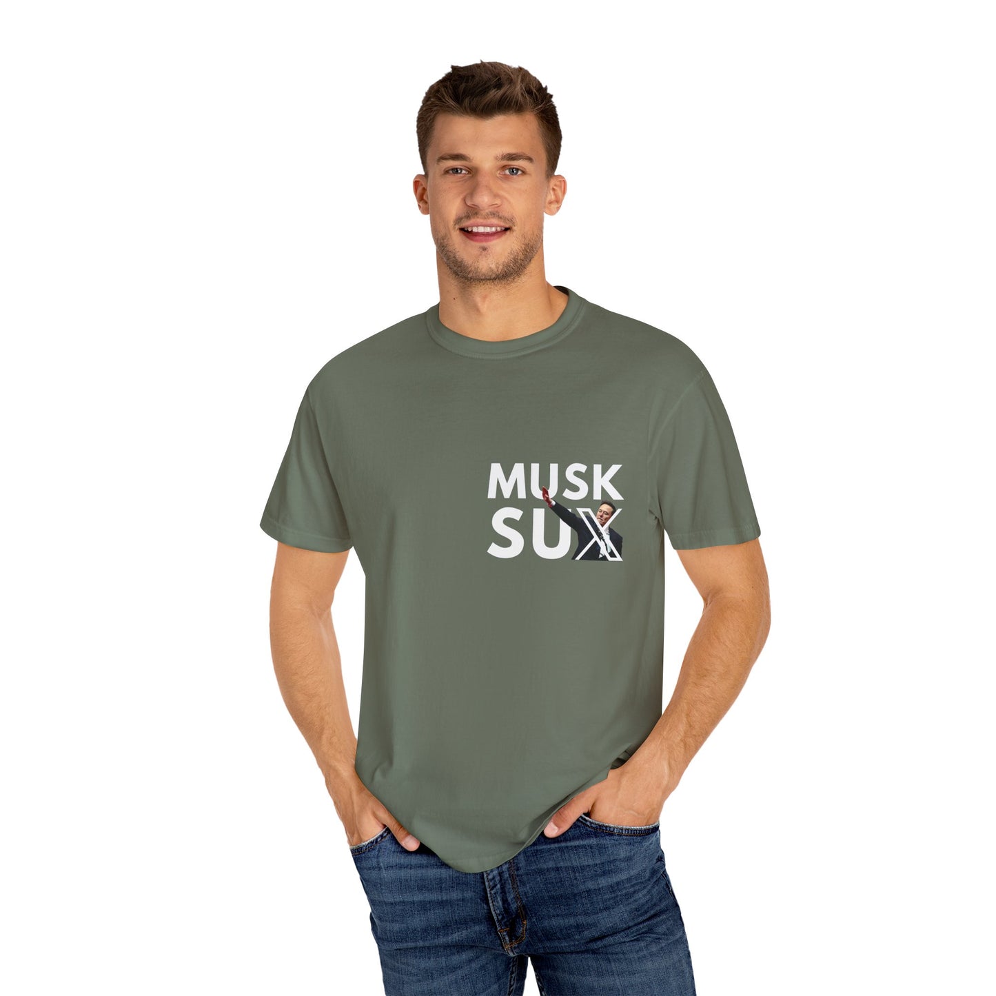 Musk Sux MECA back Tee – For When Silence Isn’t an Option