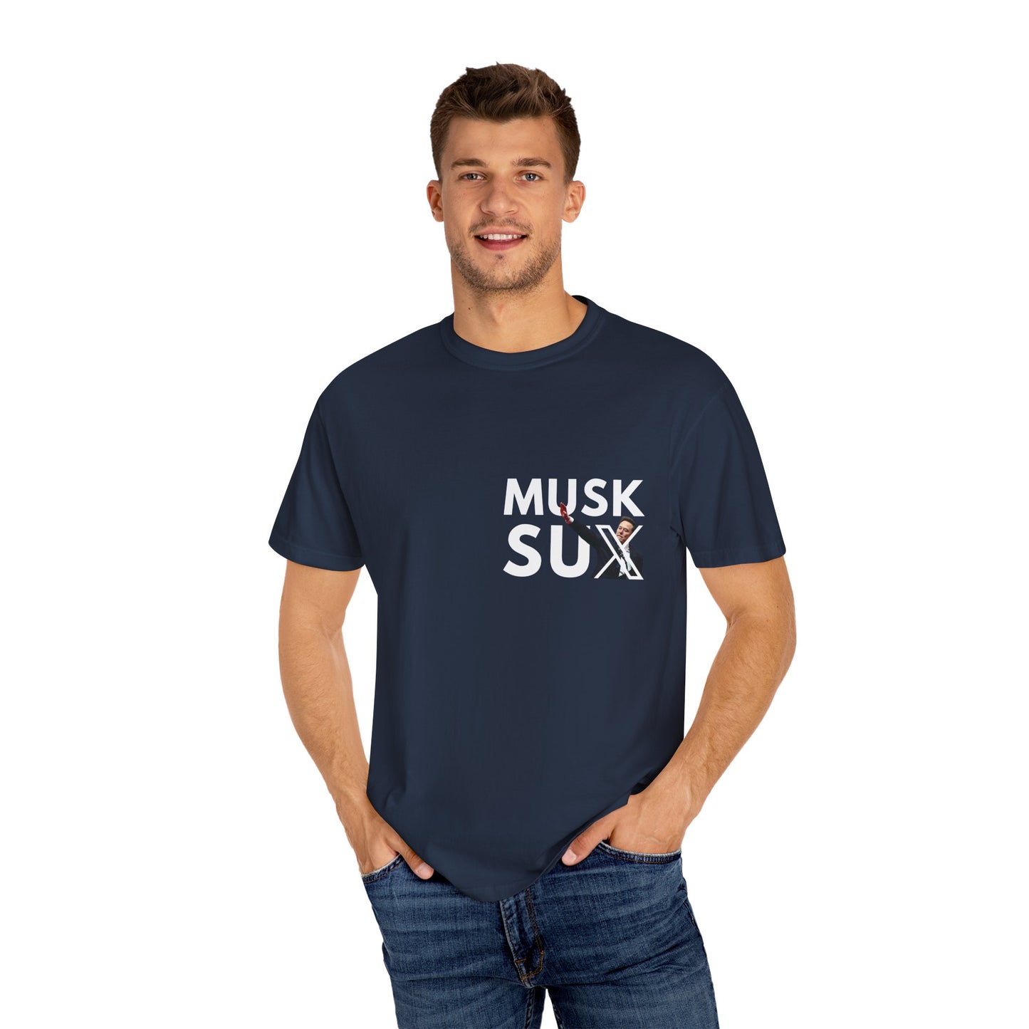 Musk Sux MECA back Tee – For When Silence Isn’t an Option