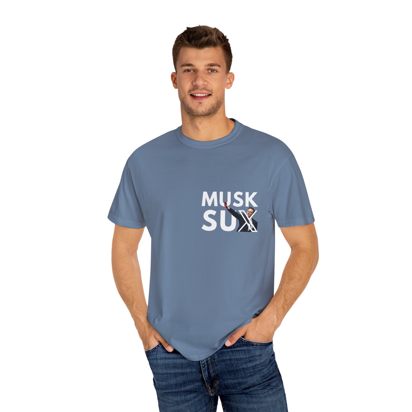 Musk Sux MECA back Tee – For When Silence Isn’t an Option