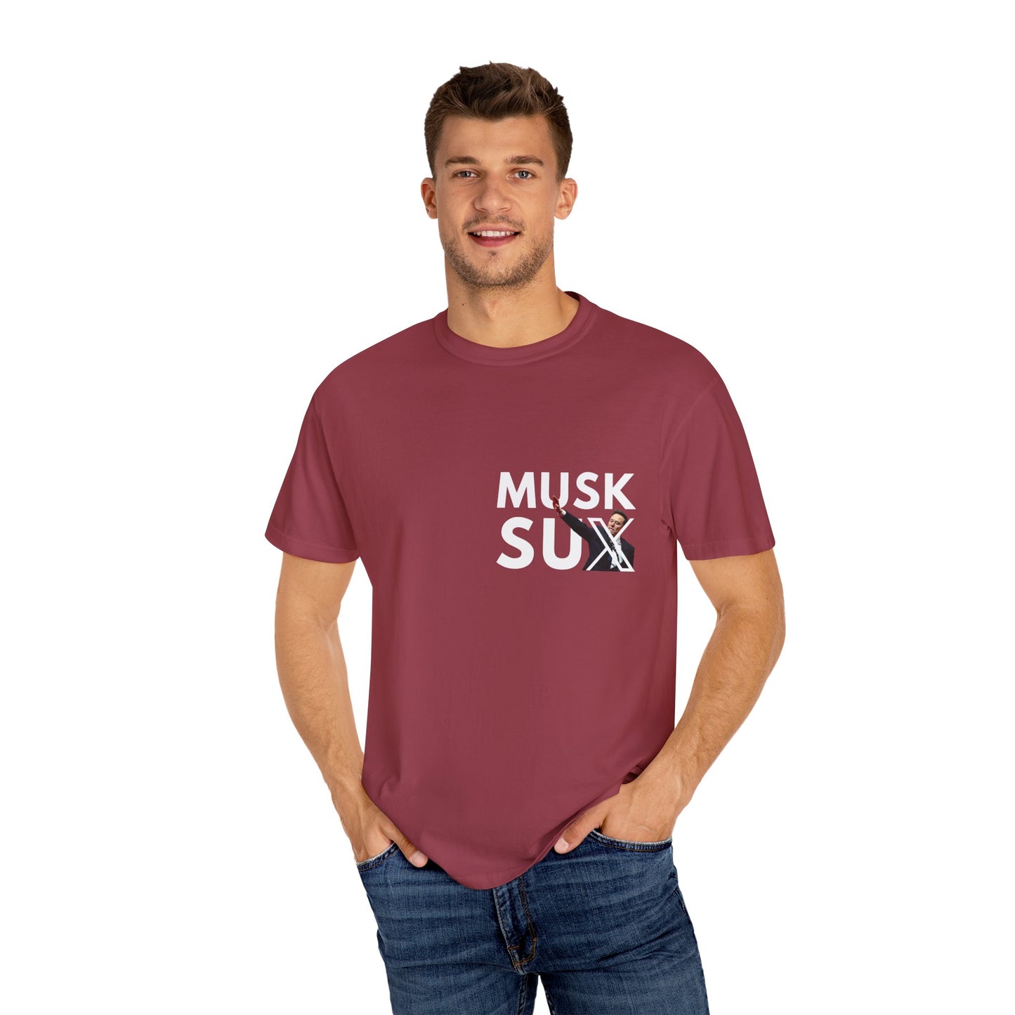 Musk Sux MECA back Tee – For When Silence Isn’t an Option