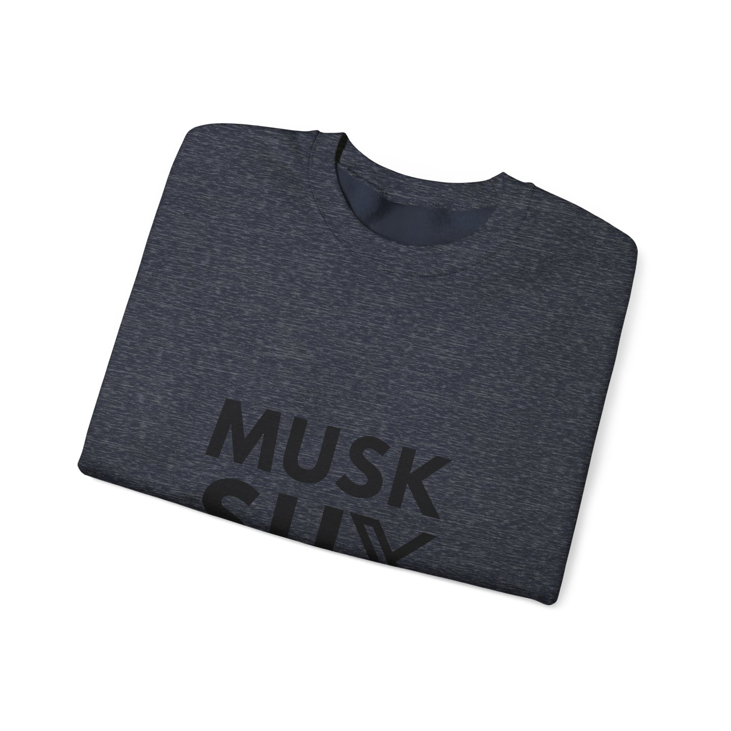 Musk SUX Unisex Crewneck Sweatshirt | Casual Comfort with Bold Statement | Ideal for Everyday Wear, Gifts & Chill Vibes