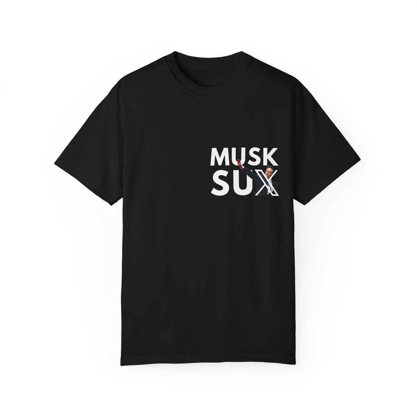 Musk Sux MECA back Tee – For When Silence Isn’t an Option