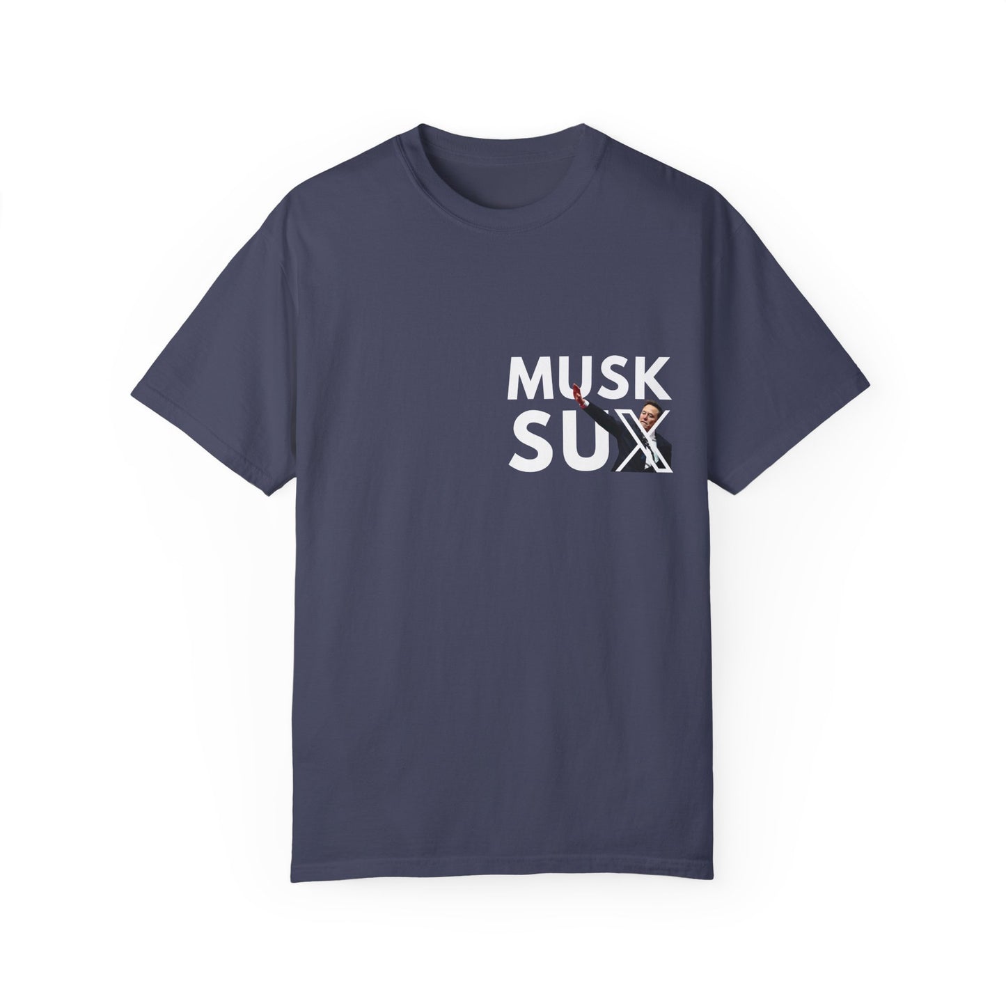Musk Sux MECA back Tee – For When Silence Isn’t an Option
