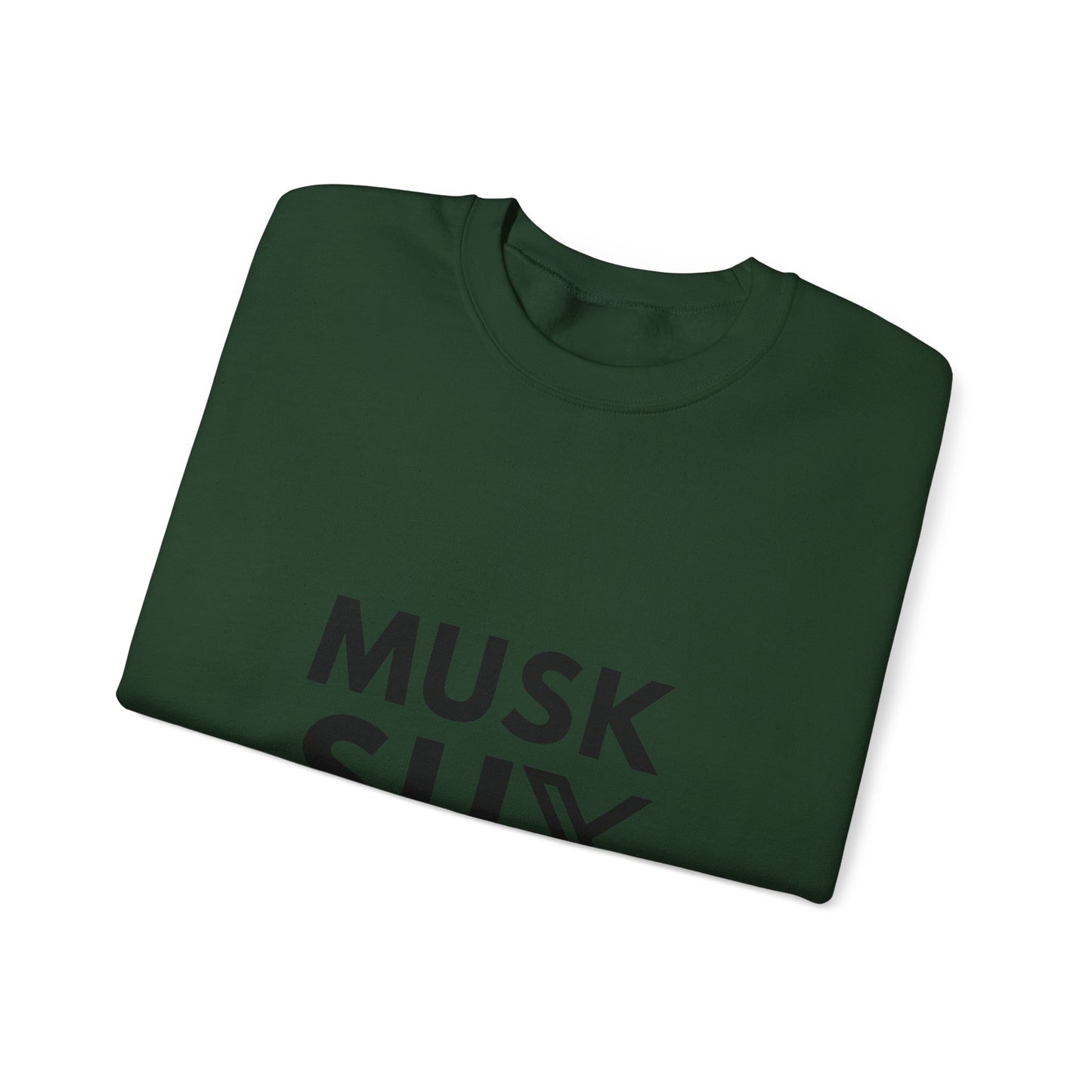 Musk SUX Unisex Crewneck Sweatshirt | Casual Comfort with Bold Statement | Ideal for Everyday Wear, Gifts & Chill Vibes